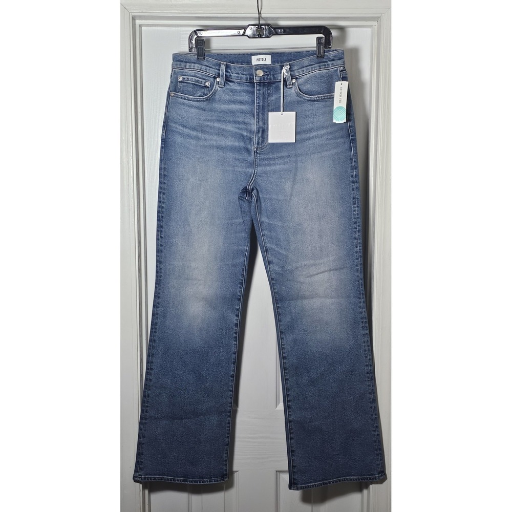 Pistola Women's Evie High Rise Slim Bootcut Jean Illusion Size 31 Stretch